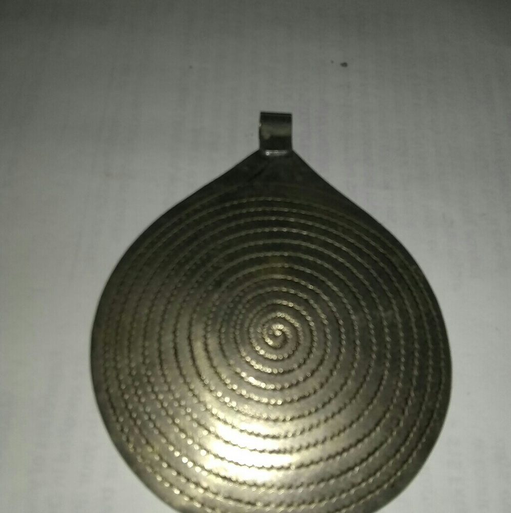 African sterling silver medallion